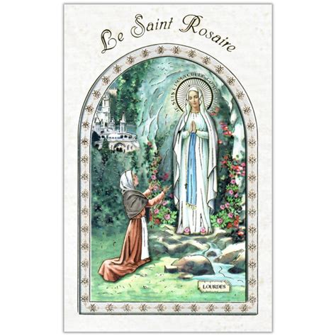 Livret De Pri Re Le Saint Rosaire Notre Dame De Lourdes