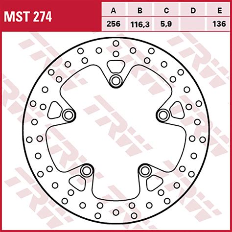 Buy Trw Brake Discs Rear Type Approved Fixed Louis Motorcycle