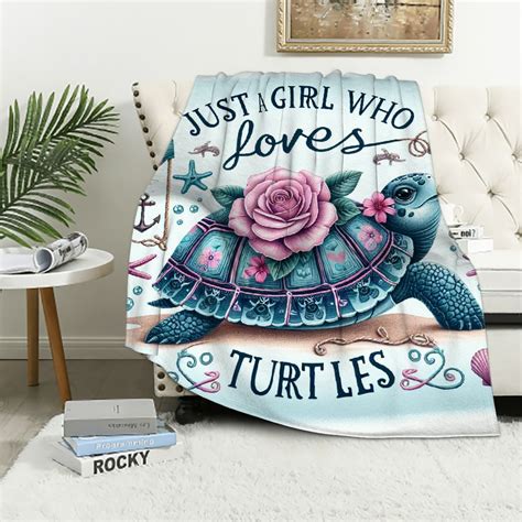 Comio Sea Turtle Blanket Gifts For Women Men Adults Who Loves Turtles