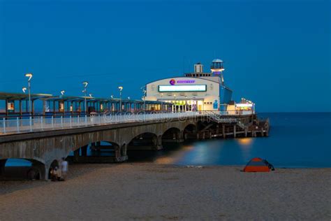 Bournemouth Pier At Night Editorial Stock Photo Image Of European