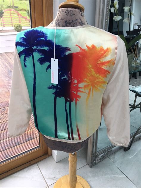 Virginie Castaway Nude Palm Tree Back Jacket Blessy B Gem