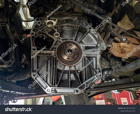 Car Engine Block When Transmission Has Stock Photo 2217757031