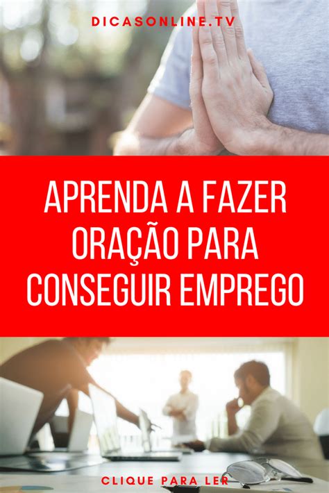 Oraçao para conseguir emprego