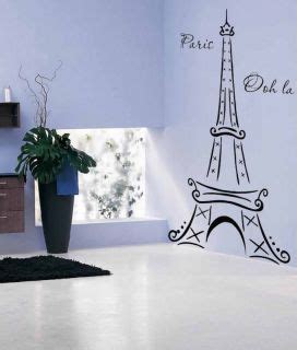 Eiffel Tower Paris Ooh La La Wall Deco Vinyl Decal Wall Art Decoration