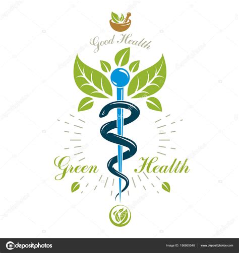 Pharmacy Caduceus Icon Vector Medical Logo Use Holistic Medicine ...