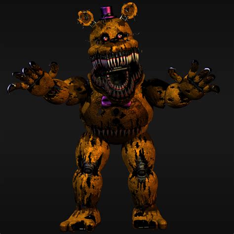 Image Nightmare Fredbear Render Number 2png Five Nights At Freddy