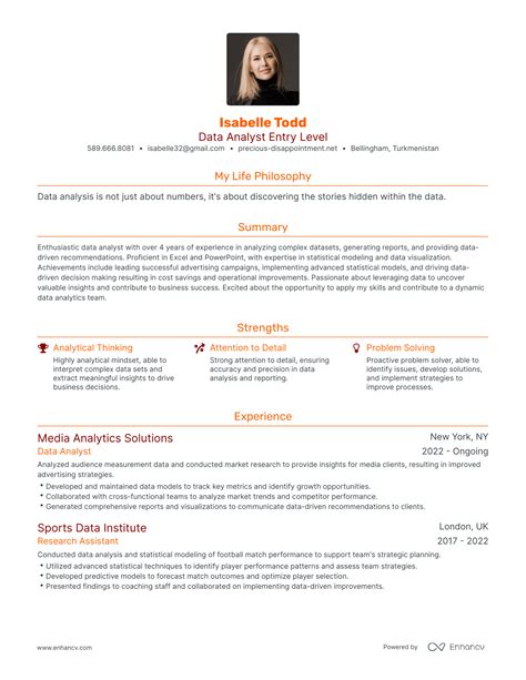 3 Successful Data Analyst Entry Level Resume Examples And Writing Tips For 2024