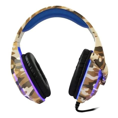 Headset Px P X P Pc Ps Xbox One Led Camuflado Azul Submarino