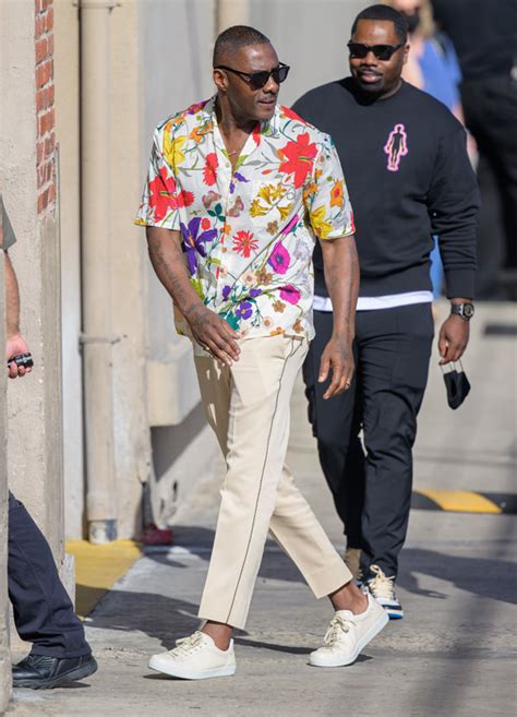 Sonic The Hedgehog Star Idris Elba In Gucci At Jimmy Kimmel Live