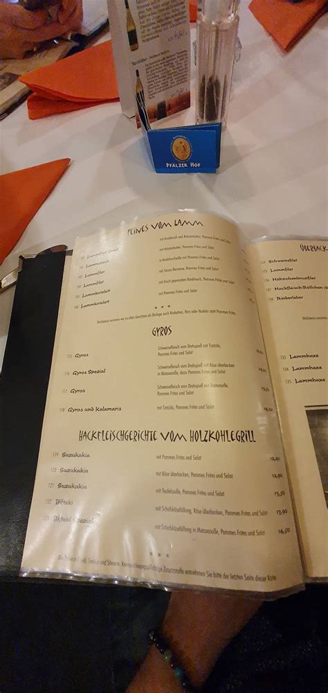 Speisekarte von Pfälzer Hof restaurant Altrip