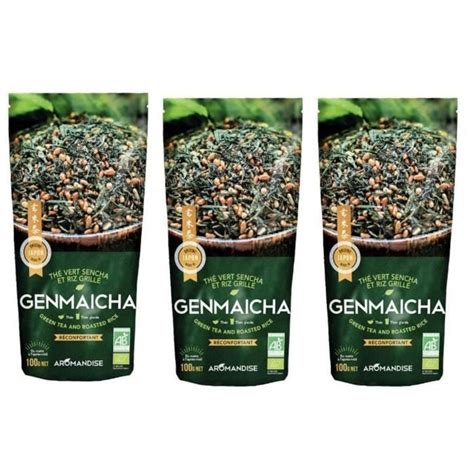 Thé Vert Bio Japonais Genmaicha Sencha And Riz Grillé 300 G Cdiscount