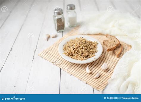 Healthy Brown Rice And Quinoa Dinner Fully Cooked Stock Image Image