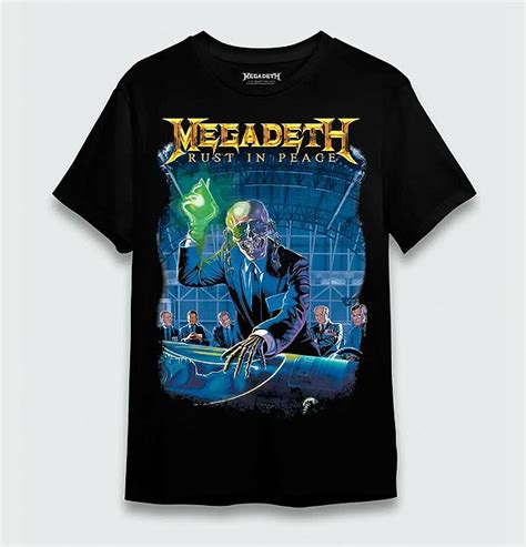 Camiseta Oficial Megadeth Rust In Peace Oficina Rock