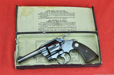 Ww2 Era Colt Official Police 38 Special W Orig Box Curios