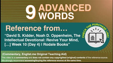 9 Advanced Academic Words Ref From The Intellectual Devotional Week