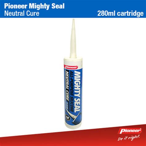 Pioneer Mighty Seal Neutral Cure Silicone Sealant 280ml Cartridge