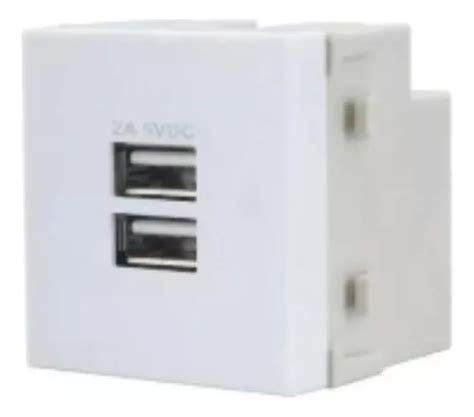 Modulo Margirius Tomada Dupla Carregador Usb 2a Bivolt Parcelamento