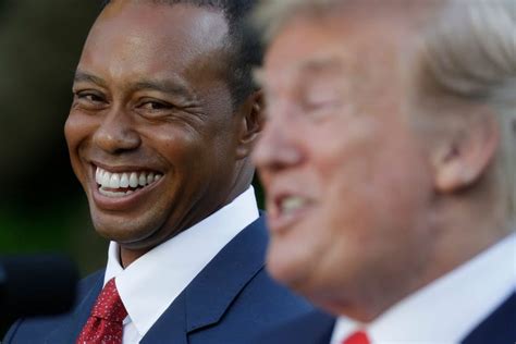 Donald Trump Awards Tiger Woods Presidential Medal of Freedom