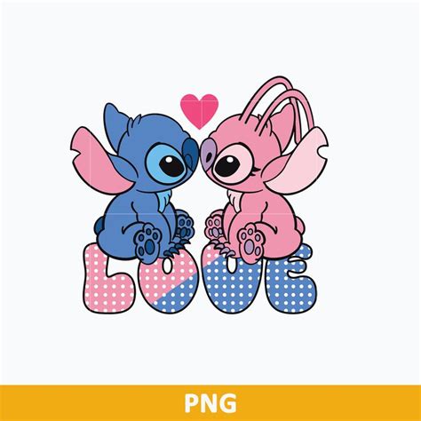 Stitch Angel Love Png Stitch And Angel Png Disney Valentin Inspire