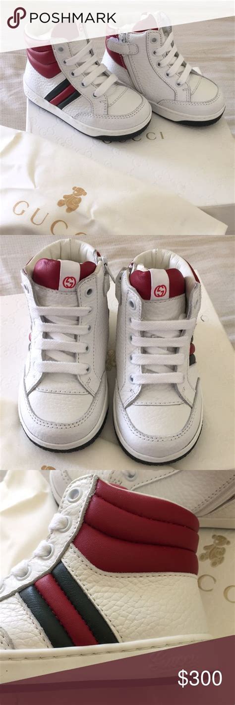 Gucci Baby Boy Shoes High Tops Sz 20 NEW | Baby boy shoes, High top ...