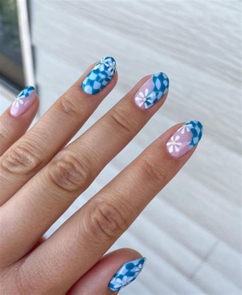 40 Fluffy Cloud Nails 2022 — Clear Tip Blue And Pink Cloud Nail Design