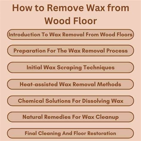 How To Remove Wax From Wood Floor A Step By Step Guide Woodworking