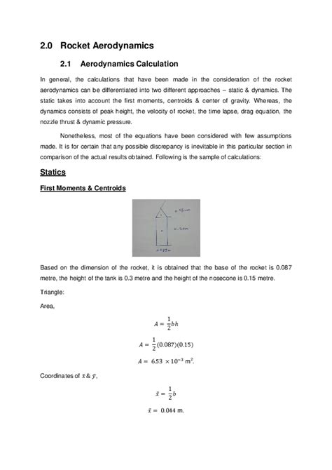 Pdf Water Rocket Propulsion 20 Rocket Aerodynamics Propulsion