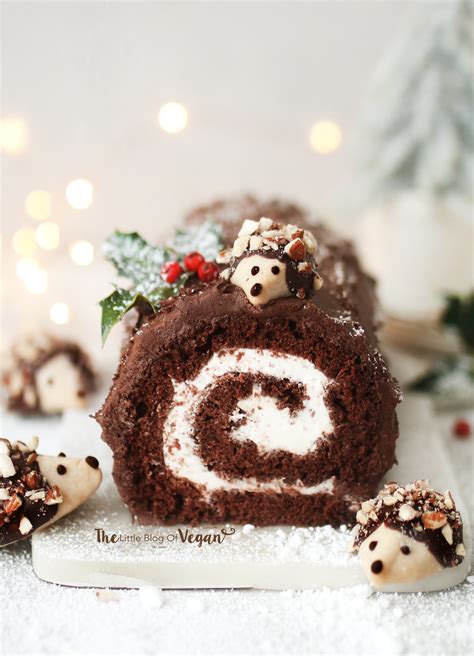 Vegan Yule log recipe - The Little Blog Of Vegan