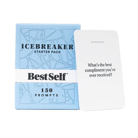 Buy Conversation Starter Icebreaker Deck By BestSelf Powerful