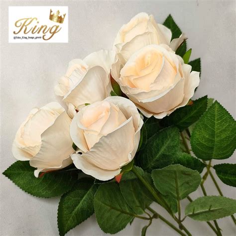 Jual Artificial Rose Bunga Mawar Palsu Single Rose Dekorasi Hias Buket