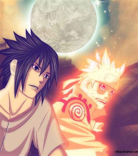 Naruto And Sasuke Smiling Chapter 641 By Znibae by znibae on deviantART