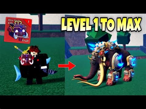 Leveling Up MAMMOTH Fruit In 8 Minutes Blox Fruits Mammoth Update 20