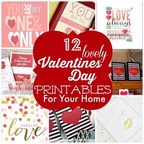 12 Lovely Valentines Day Home Decor Printables This Valentines Day