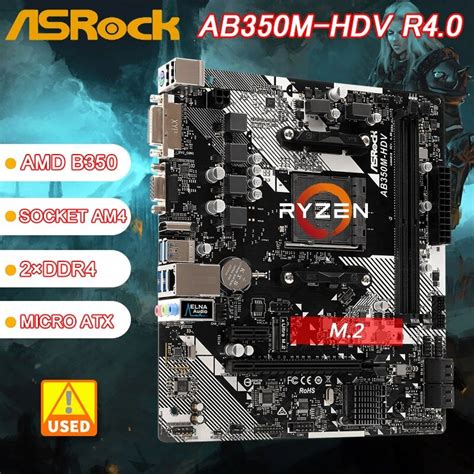 B350m Motherboard Asrock Ab350m Pro4 Motherboard Am4 Ddr4 64gb For Amd Ryzen 7th Gen A Series