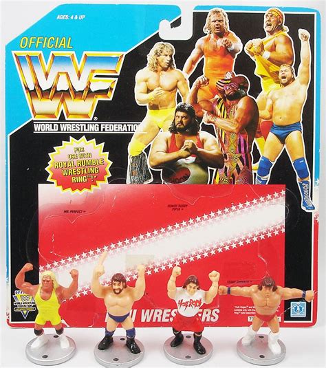 WWF Hasbro - Mini Wrestlers : Rowdy Roddy Piper, Hacksaw Jim Duggan, Mr. Perfect, Texas Tornado ...