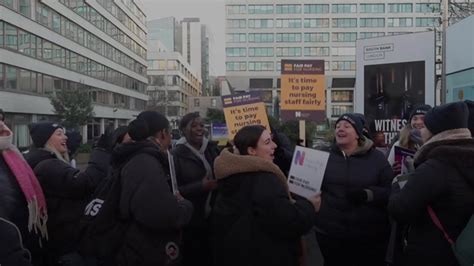 Thousands Of Nurses Walk Out Over Pay And Conditions In Biggest Strike