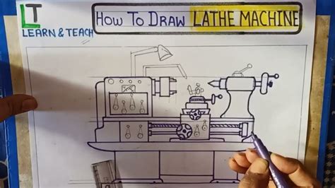 Lathe Machine Easy Diagram Details 63 Lathe Machine Sketch