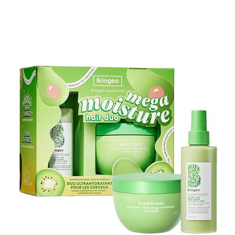 Briogeo Superfoods Mega Moisture Leave In Conditioner And Hair Mask Value Set Cult Beauty