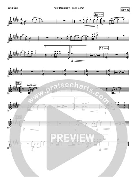 New Doxology Alto Sax Sheet Music Pdf Gateway Worship Praisecharts