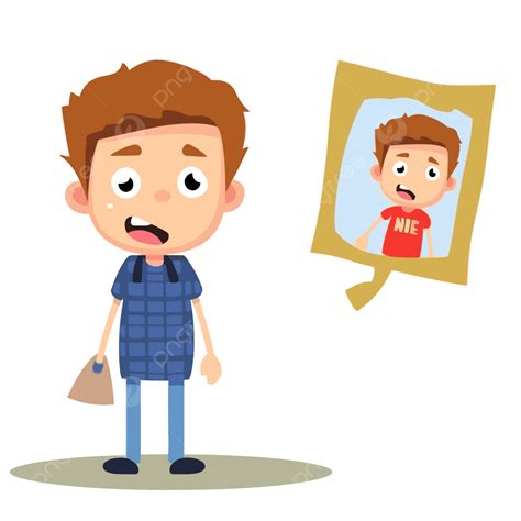 Missing Person Clipart Cartoon Cfc Person Angry Boy Holding Picture Of ...