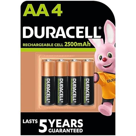 Duracell Rechargeable Aa 2500mah Batteries 4 Pcs Electronics