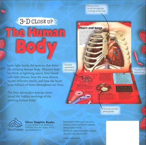 Human Body 3 D Close Up Silver Dolphin Books 9781607100065