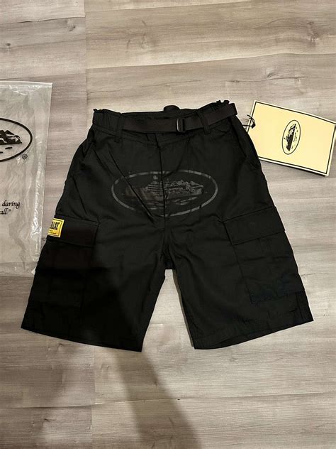 Corteiz Corteiz Cargos Shorts Triple Black Brand New Authentic Grailed