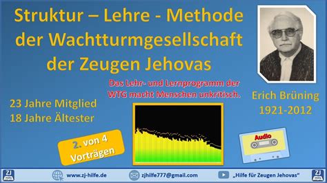 Erich Brüning 02 Struktur Lehre Methode der WTG Zeugen Jehovas