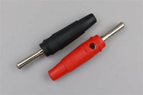 Mm Red Or Black Male Cross Banana Plug Connector For Solder Rawcnc