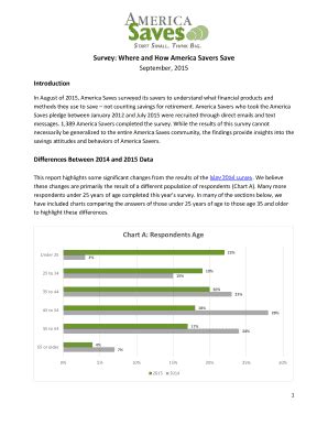 Fillable Online Survey Where And How America Savers Save Fax Email