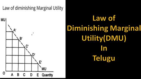 Law Of DMU In Telugu Diminishing Marginal Utility In Telugu Economics