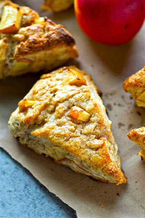 Maple Cream Cheese Apple Scones