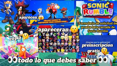 TODO LO QUE DEBES SABER DE SONIC RUMBLE Curiosidades Y Explicandoles A