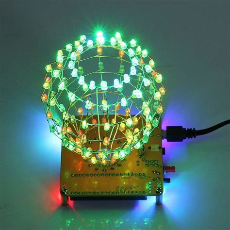 Led Cubic Ball Diy Kit Mm Rgb Led Light Cube Cubic Ball